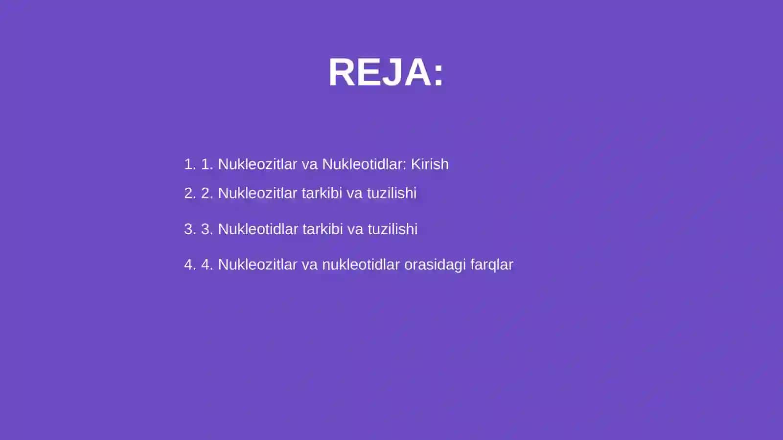 Nukleozitlar va Nukleotidlar 2