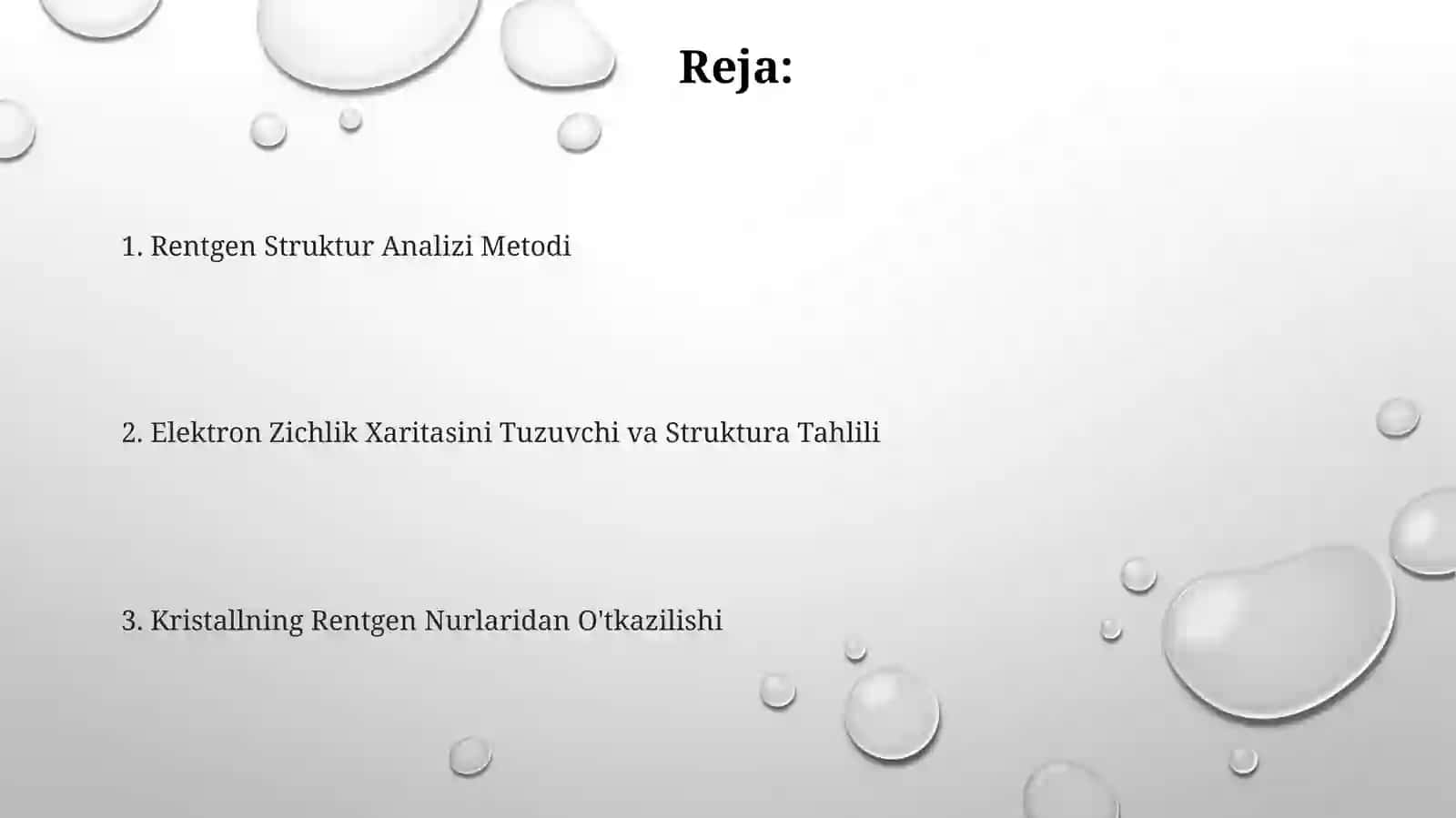 Rentgen kristalloggrafiya usuli nima 2