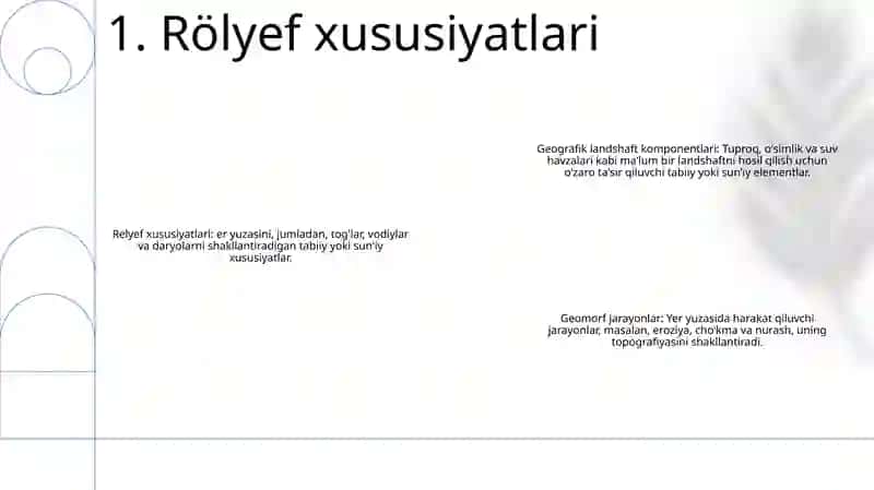 Geografik Landshaft Komponentlari 2