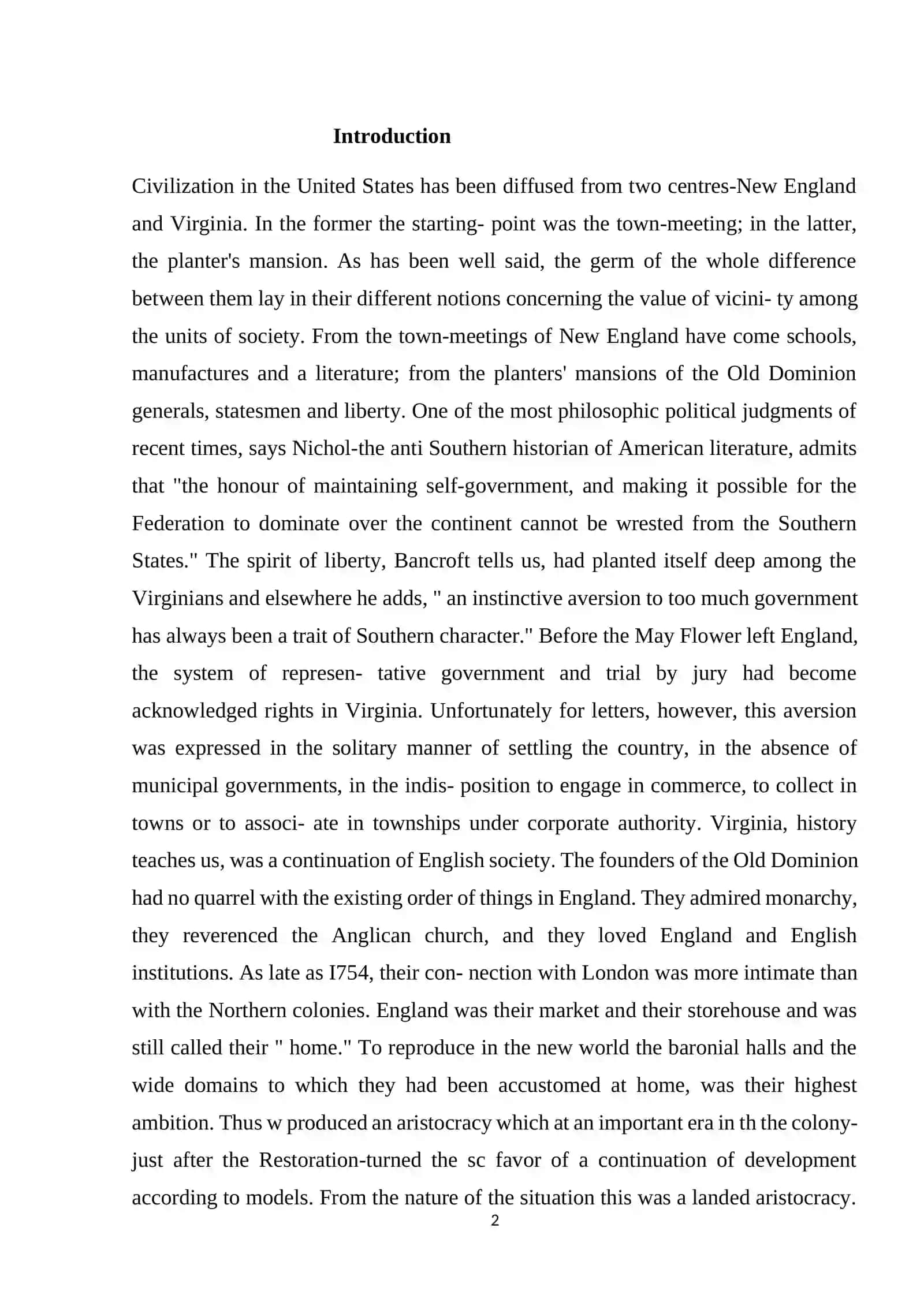Southern Literature 2
