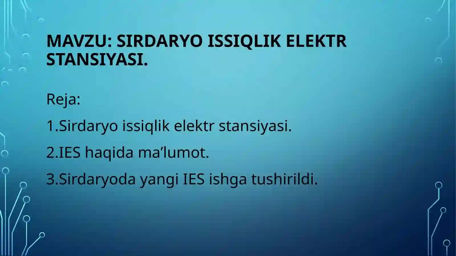 SIRDARYO Issiqlik Elektr Stansiyasi 2