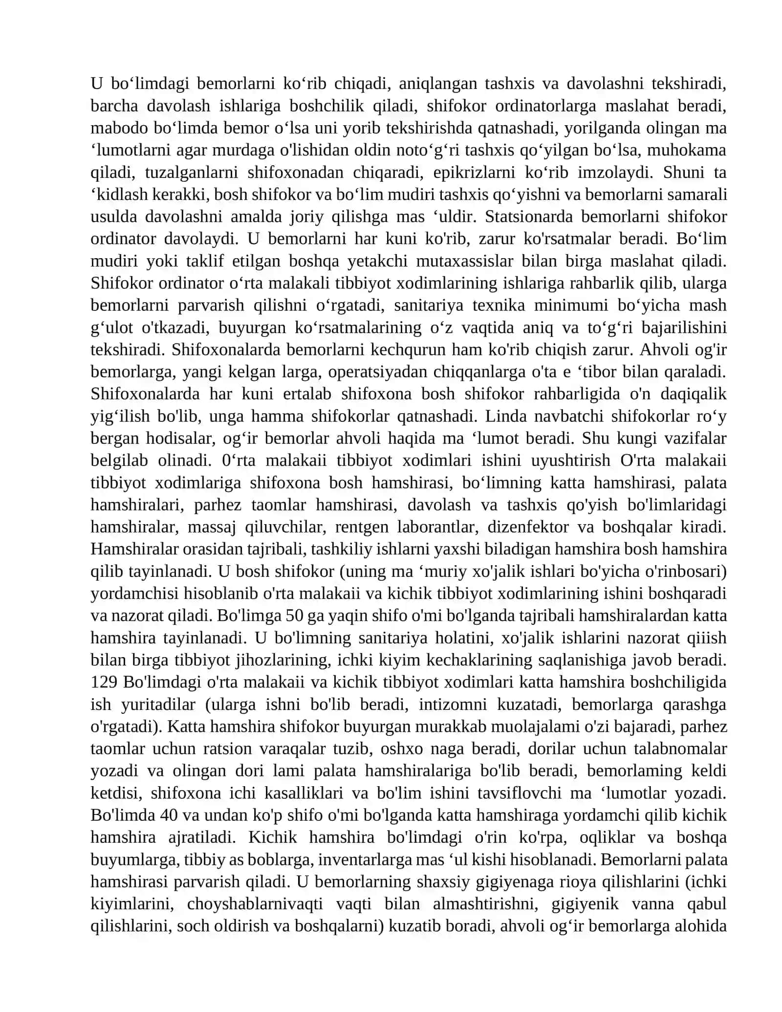 Shahar shifoxonasi ishini tashkil qiiish 2