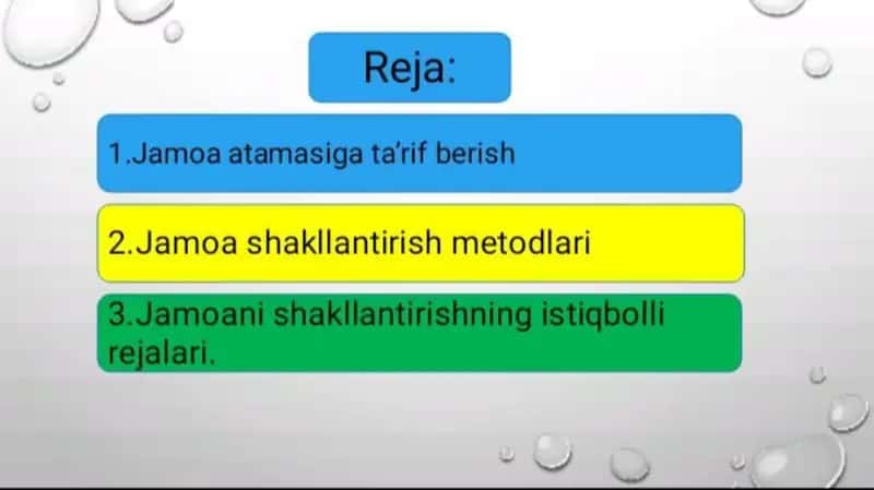 3-mavzu. Jamoani shakllantirishning istiqbolli rejalari 2