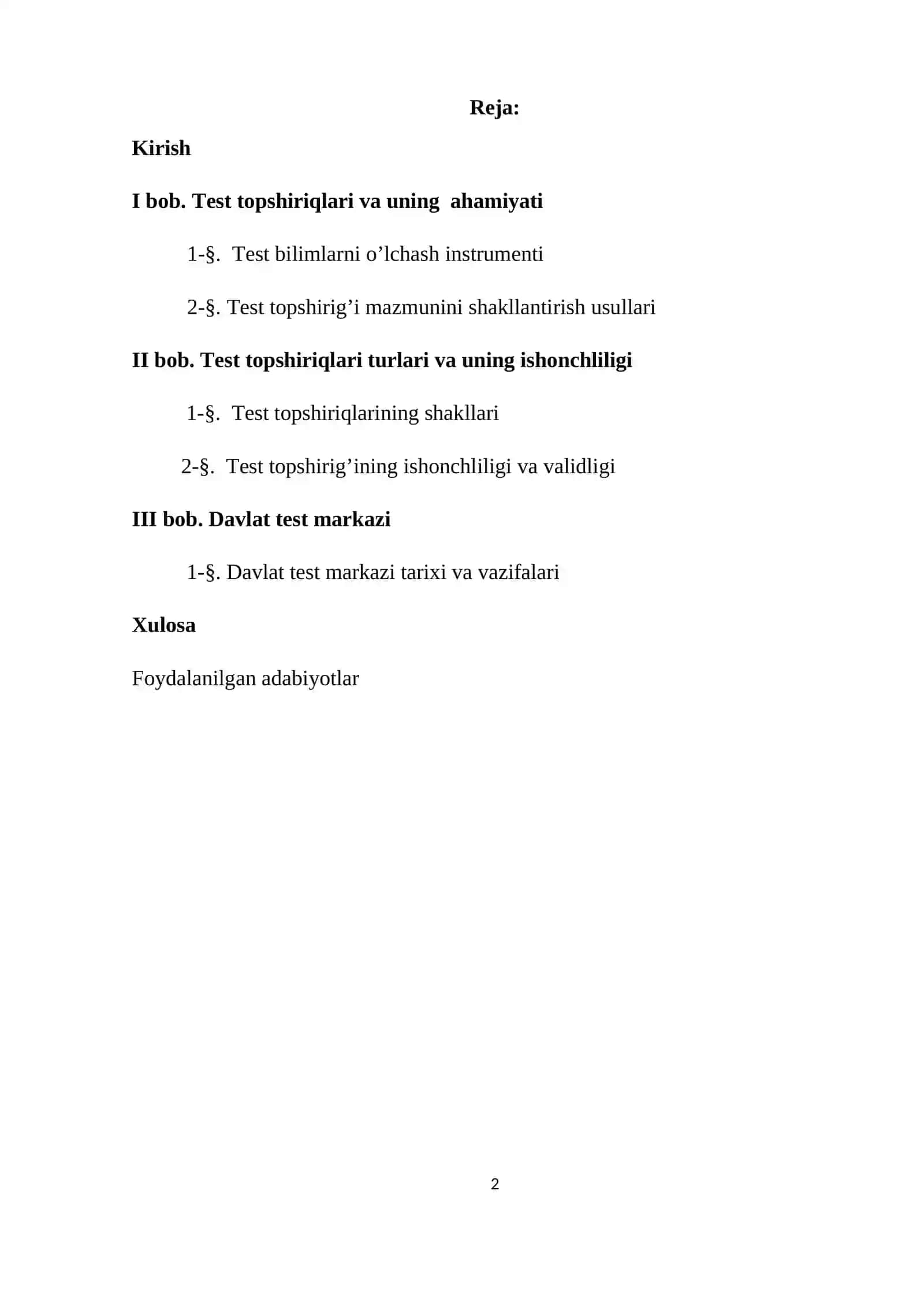 Matematika o’qitish metodikasi yo’nalishi 2