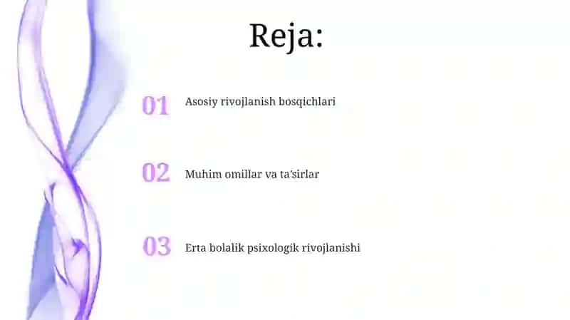 Chaqaloqlik davri psixik rivojlanish 2