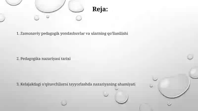 Pedagogika nazariyasi va tarixi 2