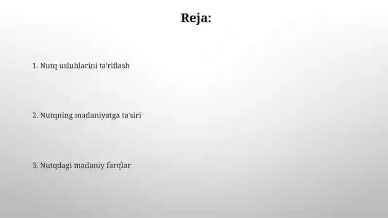 Nutq uslublari - nutq madaniyatining o‘ziga xosligi 2
