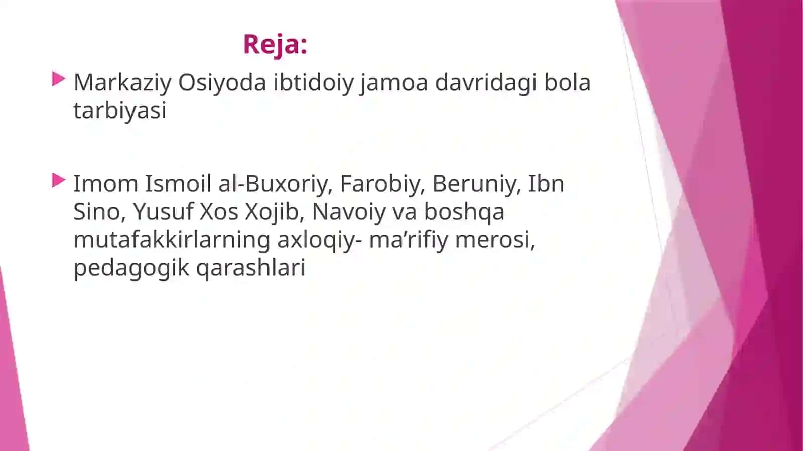 Sharqallomalarining pedagogik qarashlari 2
