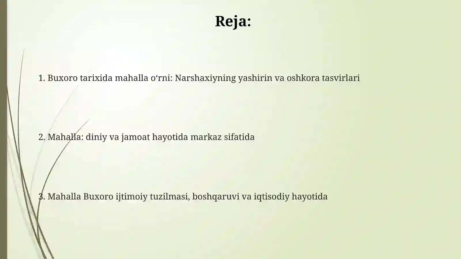 Buxoro tarixida mahalla o‘rni: Narshaxiyning yashirin va oshkora tasvirlari 2
