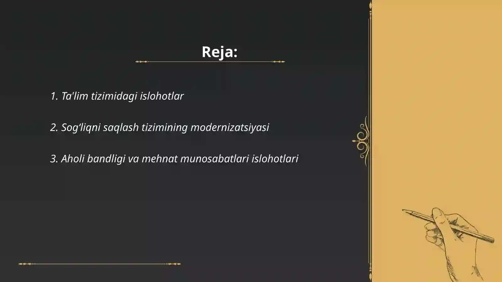 Oʻzbekistonda ijtimoiy sohada amalga oshirilayotgan oʻzgarishlar mazmun va mohiyati 2