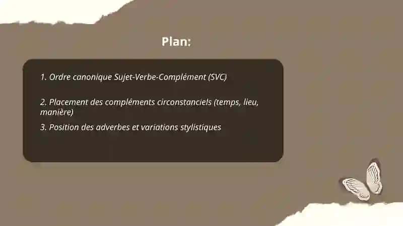 La construction des phrases simples: ordre des mots et variations stylistiques 2