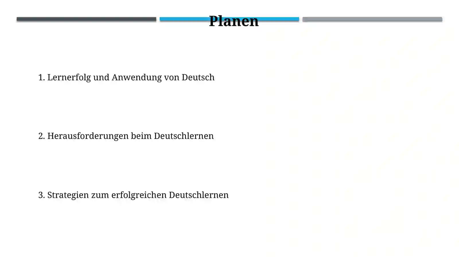 Deutsch als zweite Fremdsprache lernen 2