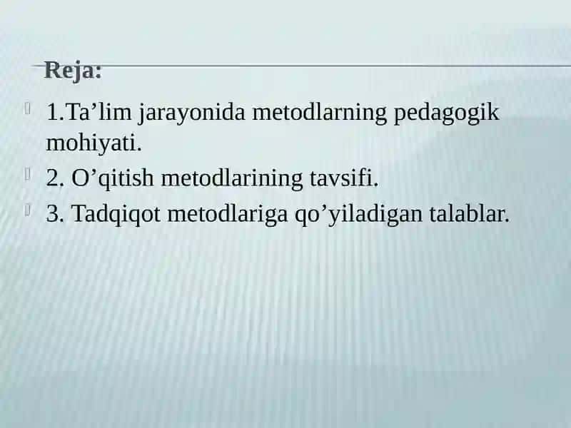 Maktabgacha pedagogika ning tadqiqot metodlari 2