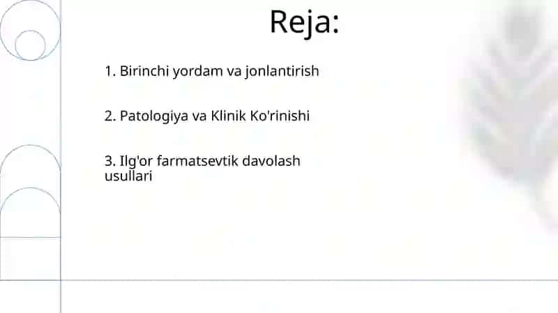 KARDIOGEN SHOKNING FARMAKOTERAPIYASI 2