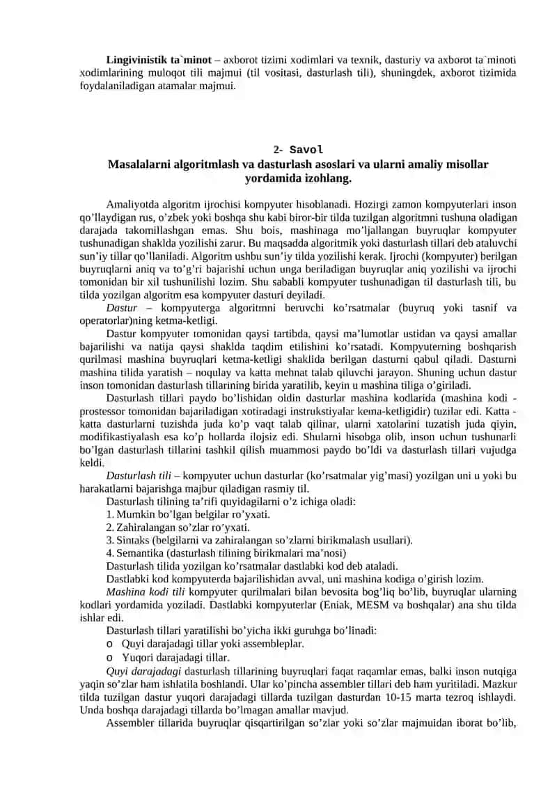 Avtomatik loyihalash tizimi ta´minoti 2