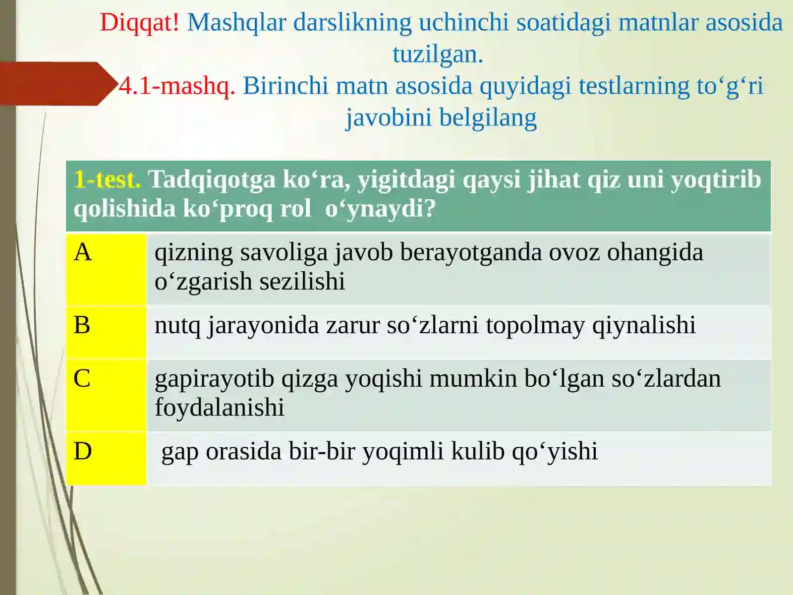 Matn asosida topshiriqlar. Argumentli esse 2