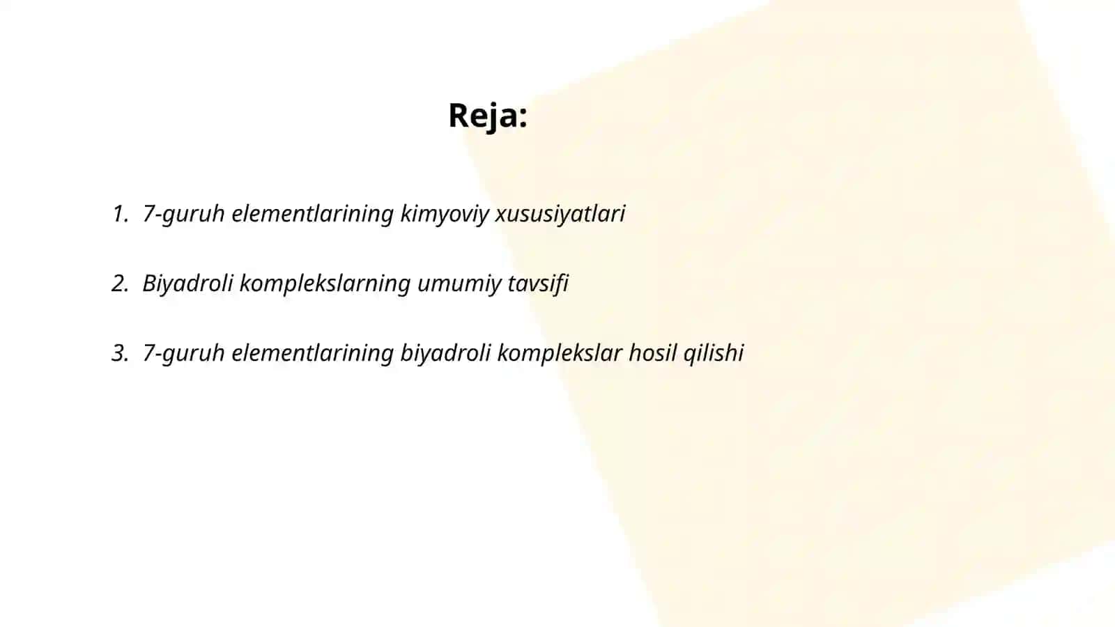 7-gurux elementlarining biyadroli kompleks birikmalari 2
