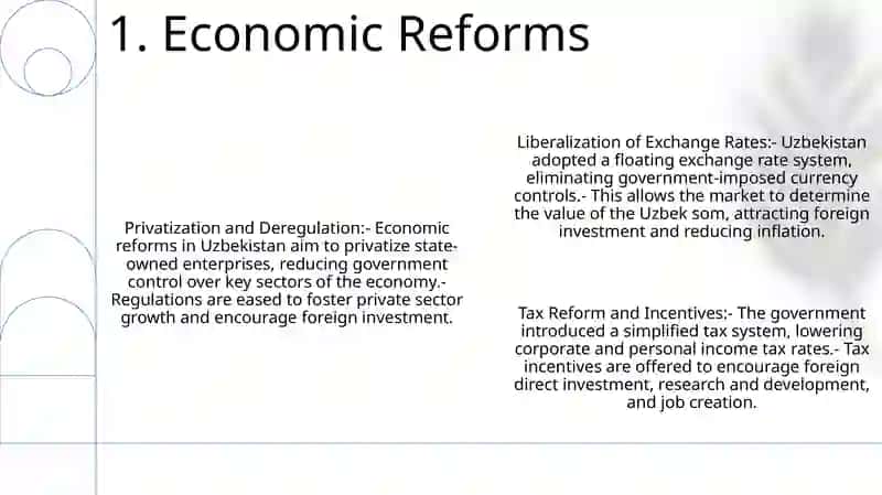 Economic Reforms in Uzbekistan 2