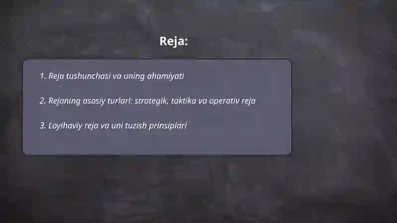 Rejaning Turlari 2