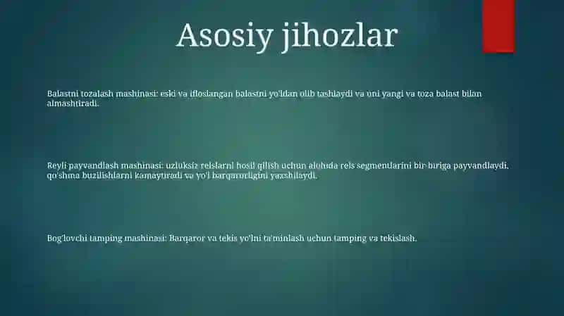 Balastni tozalash mashinasi 2