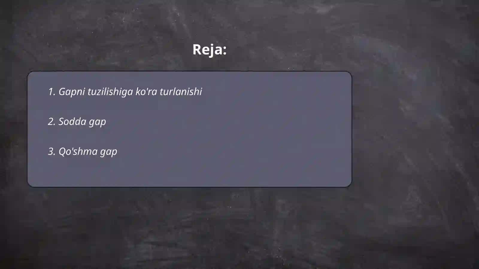 Gaplarni tuzilishiga ko’ra turlari 2
