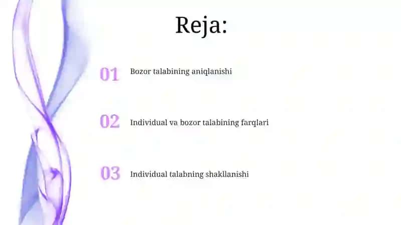 Bozor talab va individual talab 2