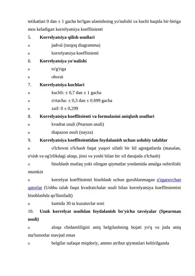 Korrelyatsiya Koeffitsienti 2