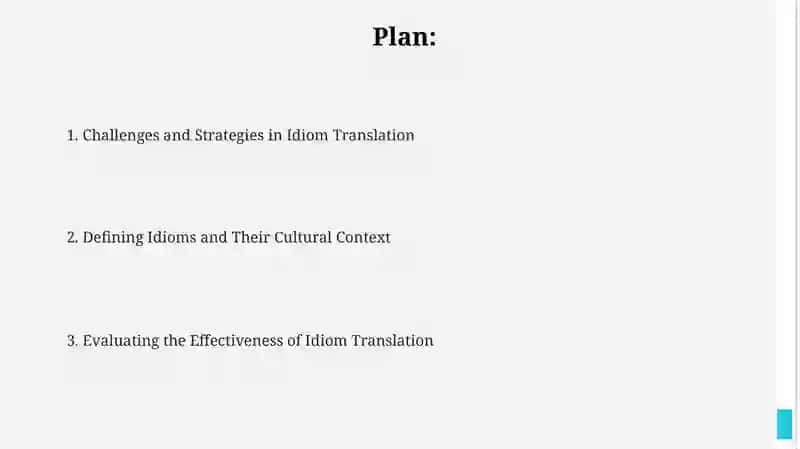 The translation of idioms 2