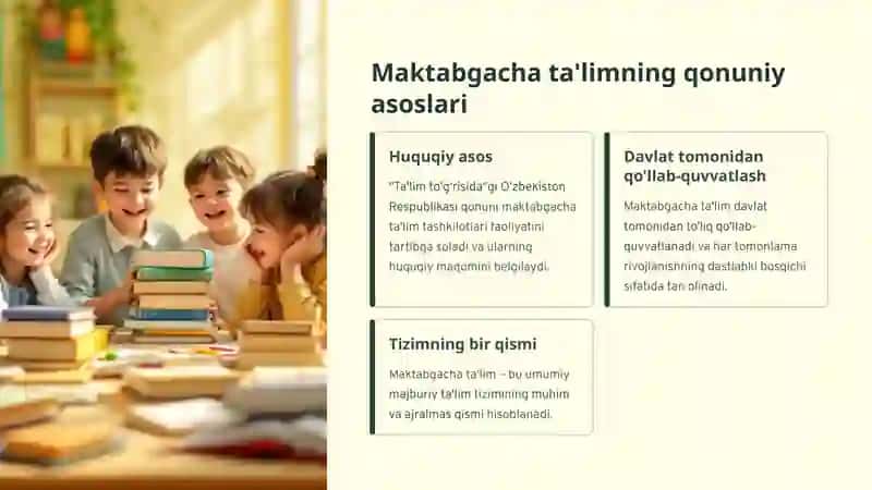 Maktabgacha ta'lim tashkiloti haqida 2