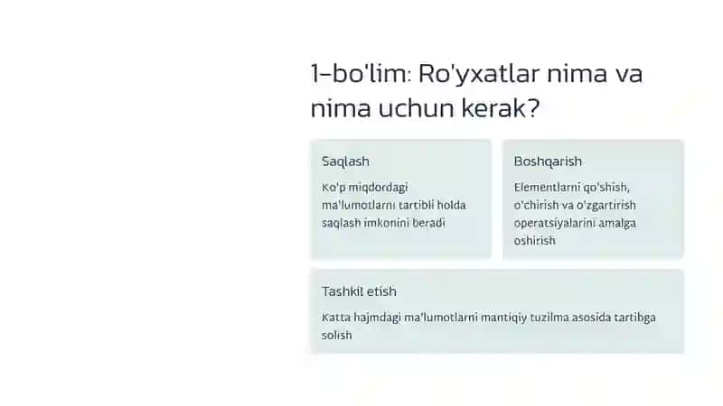 C++ da ro'yxatlar bilan ishlash boshlang'ichdan amaliyotgacha 2