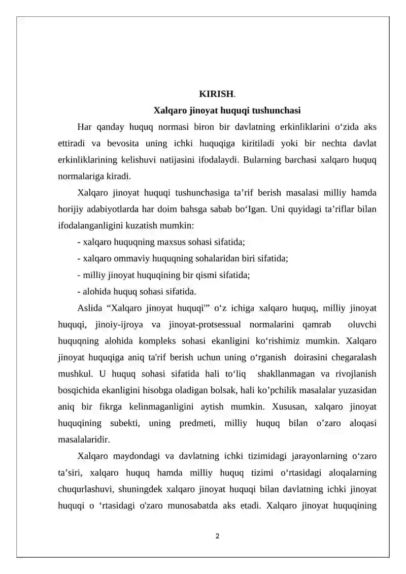 Xalqaro jinoyat huquqi 2