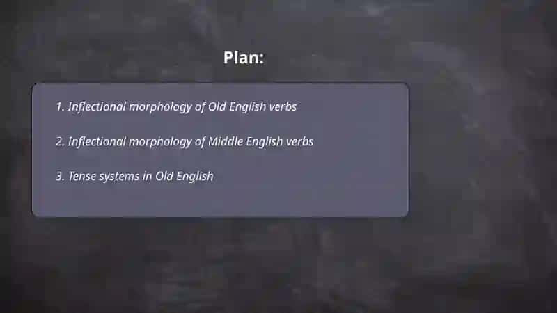 Comparison of Verbs in Old and Middle English 2