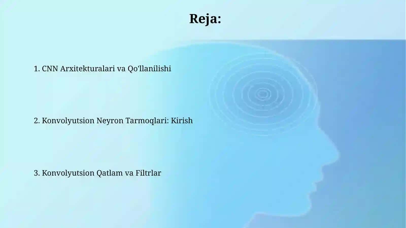 Konvolyutsion tarmoqlari(CHH) 2