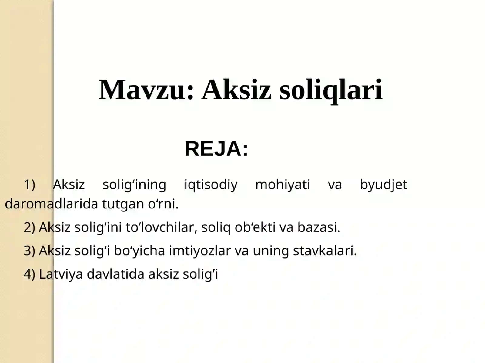 Aksiz soliqlari 2