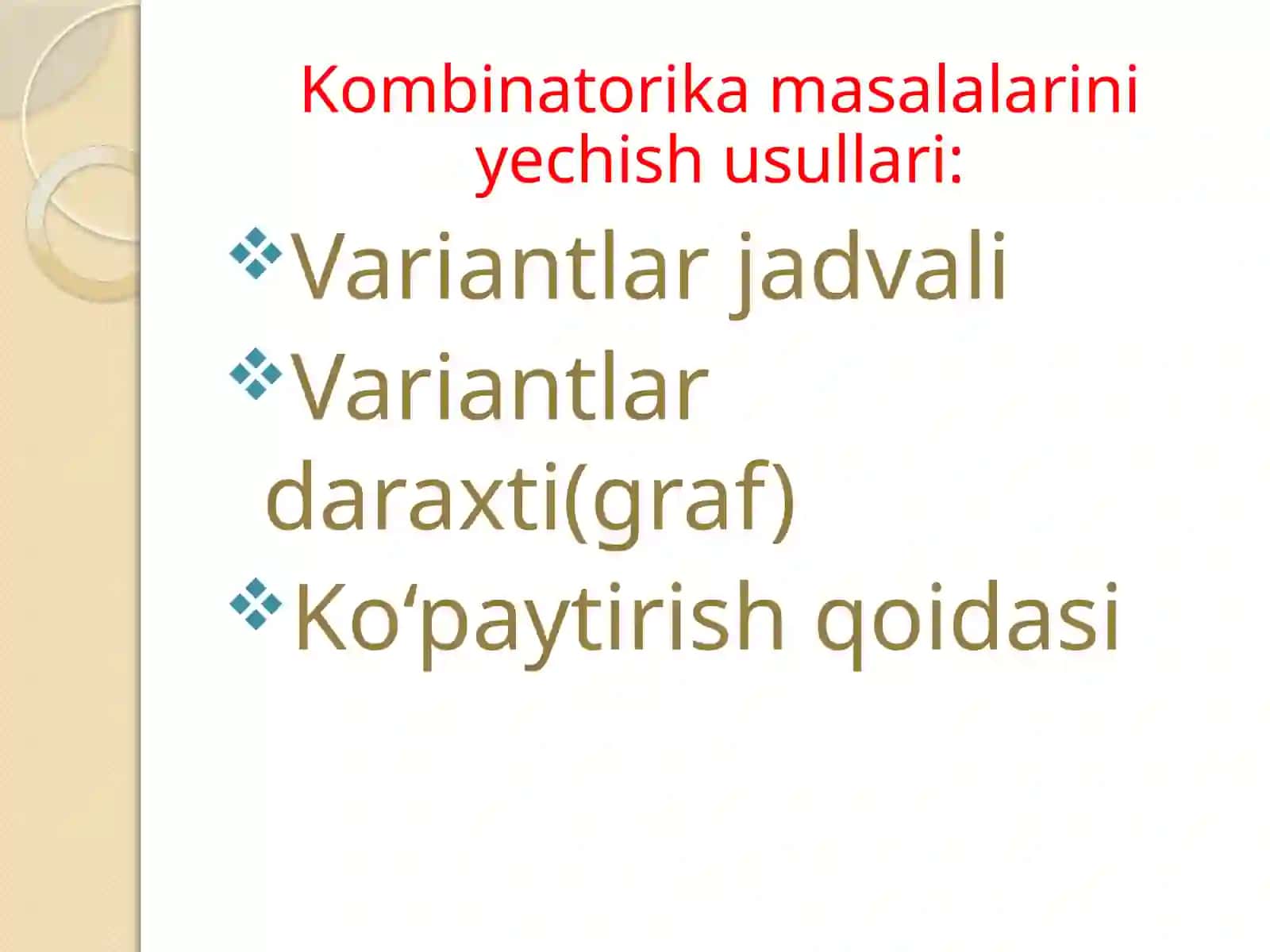Kombinatorika 2