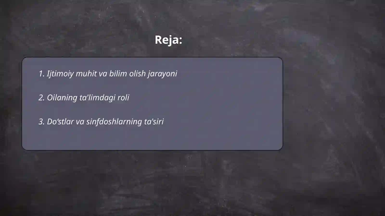 Ijtimoiy jarayonlarning ta'limga ta'siri 2