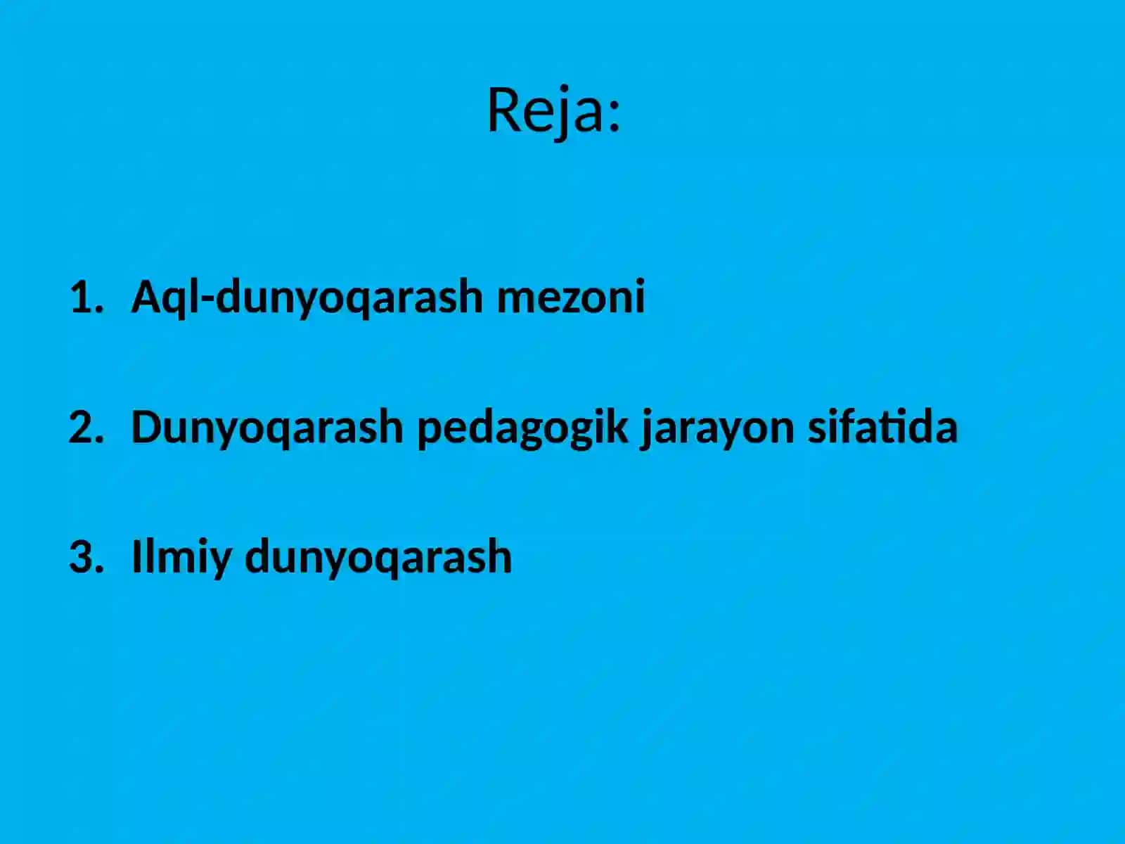 Dunyoqarash Pedagogika Jarayon Sifatida 2