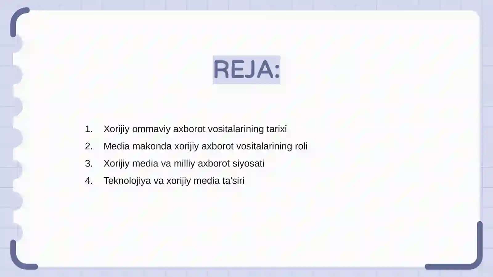 Xorijiy ommaviy axborot vositalarining media makondagi oʻrni 2