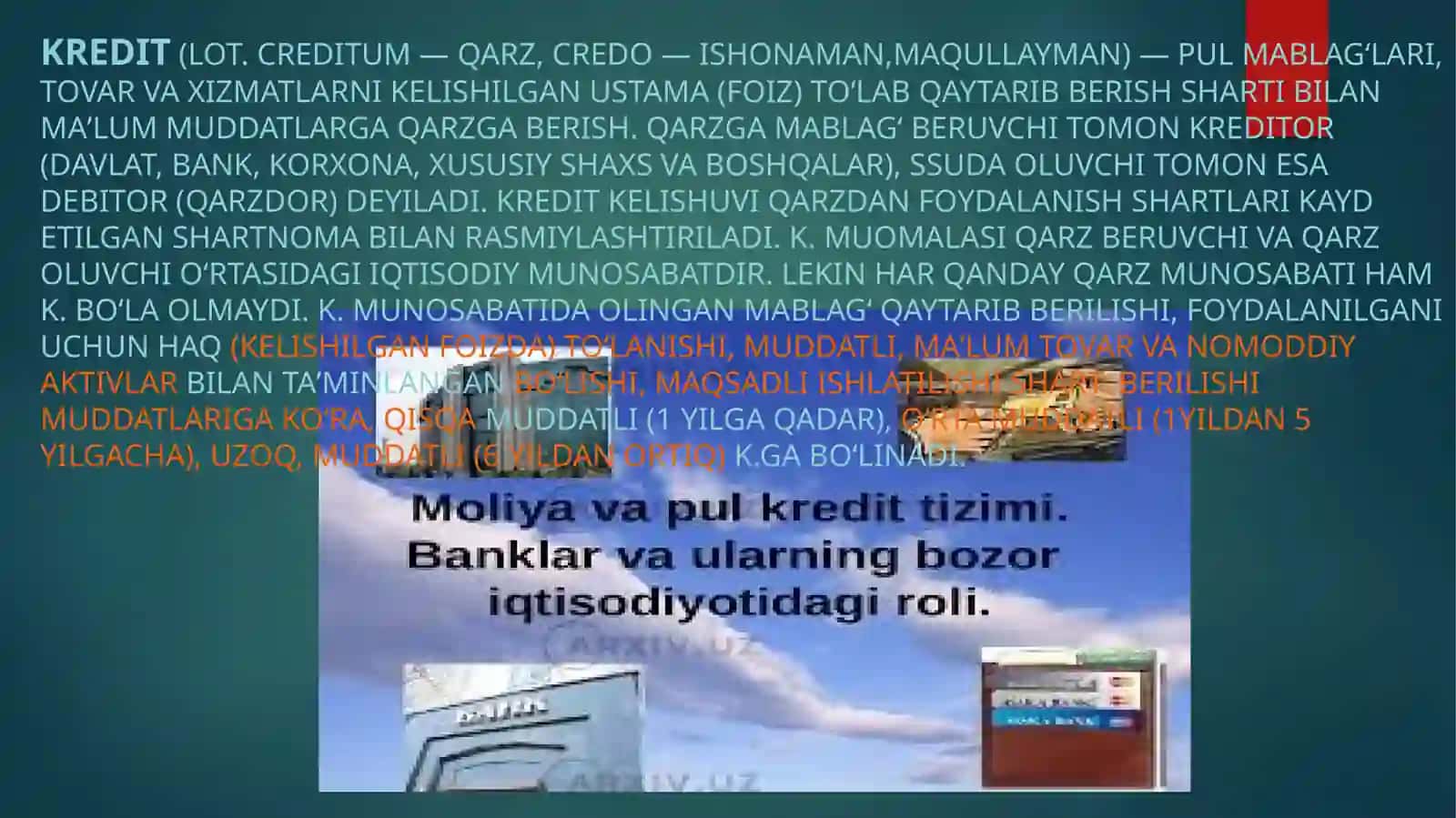 Kredit va Banklar 2