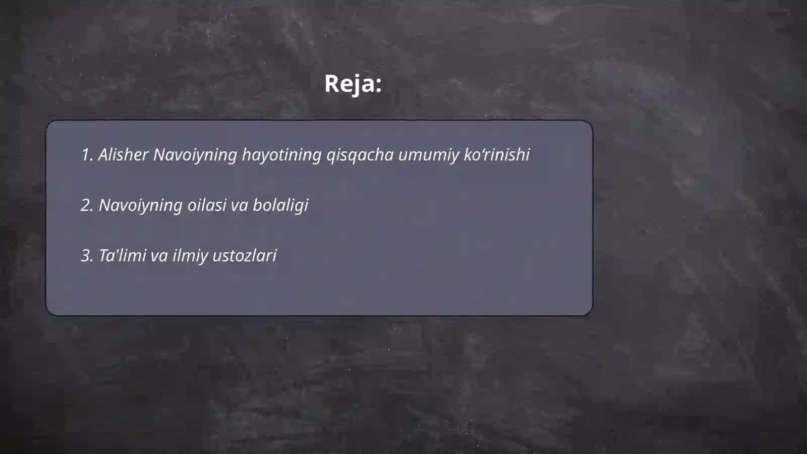 Alisher Navoiyning hayoti va ijodi 2