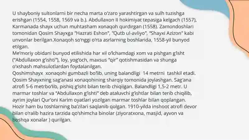 Qosim shayx xonaqohi 2