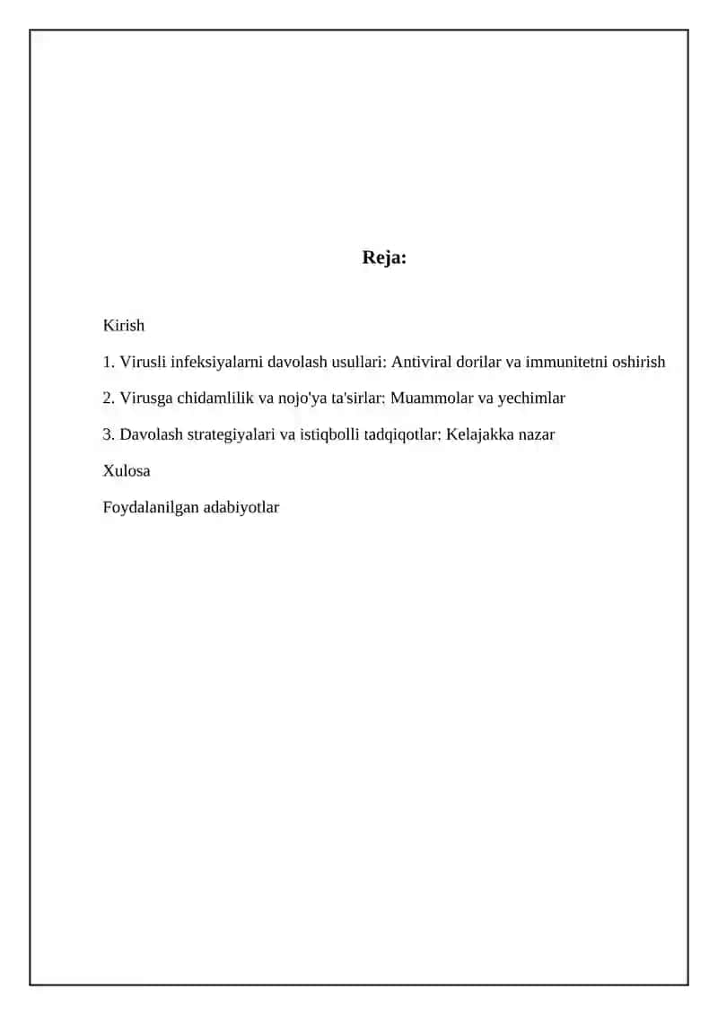 Virusli infeksiyalarni davolash 2