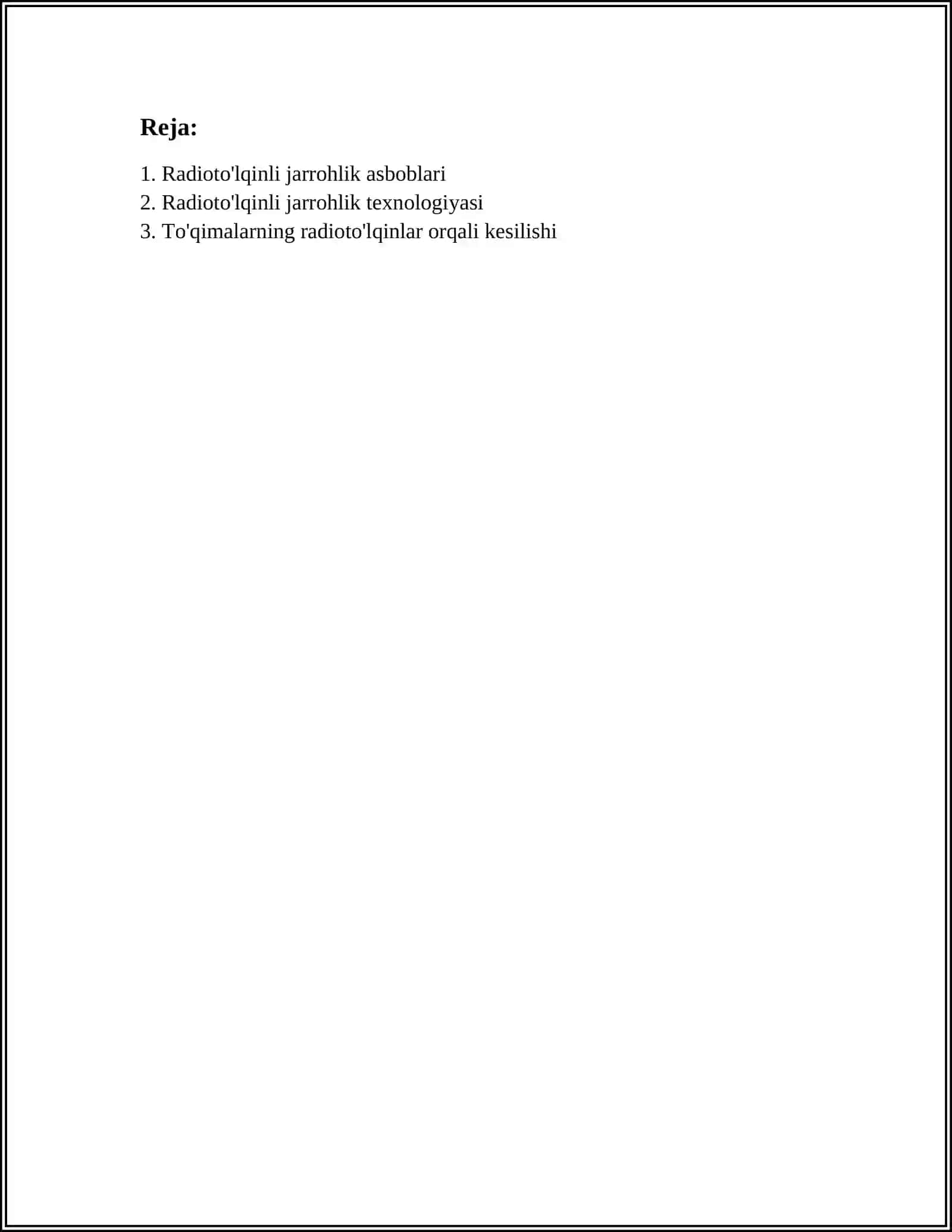 Radioto'lqinli Jarrohlik Asboblari 2