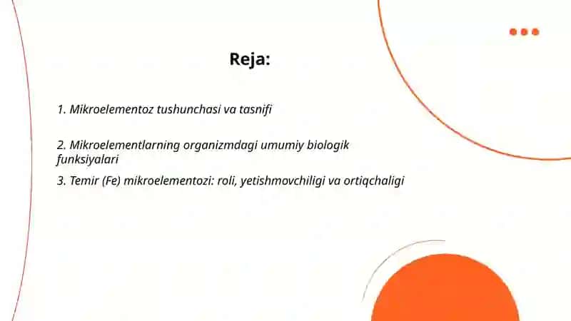Mikroelementozlarning inson organizmidagi ahamiyati 2