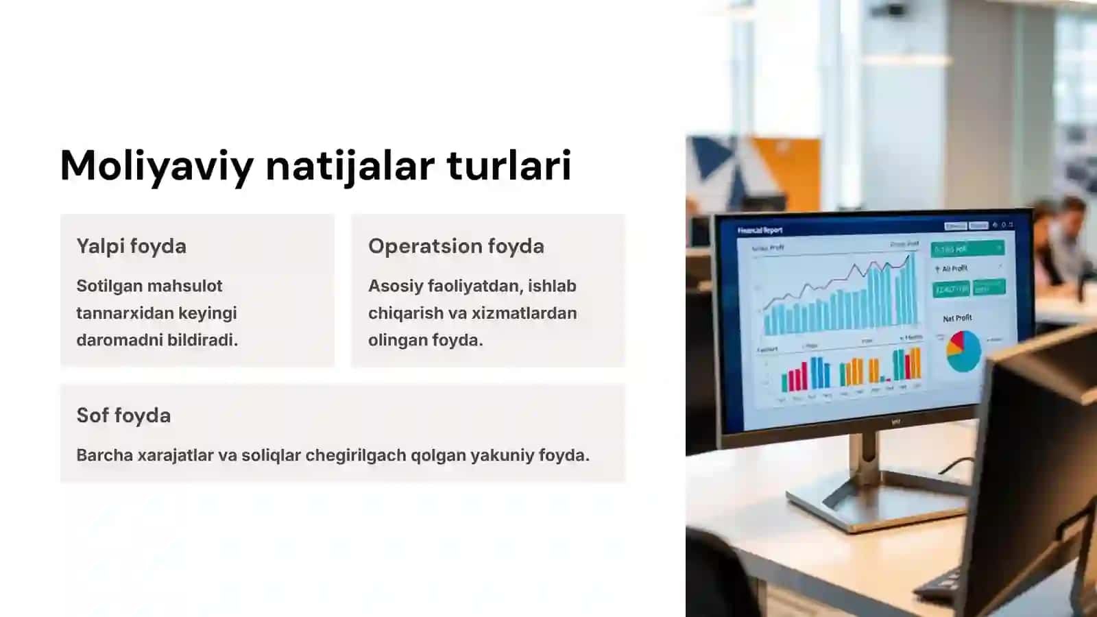 Moliyaviy natijalar: Kirish 2