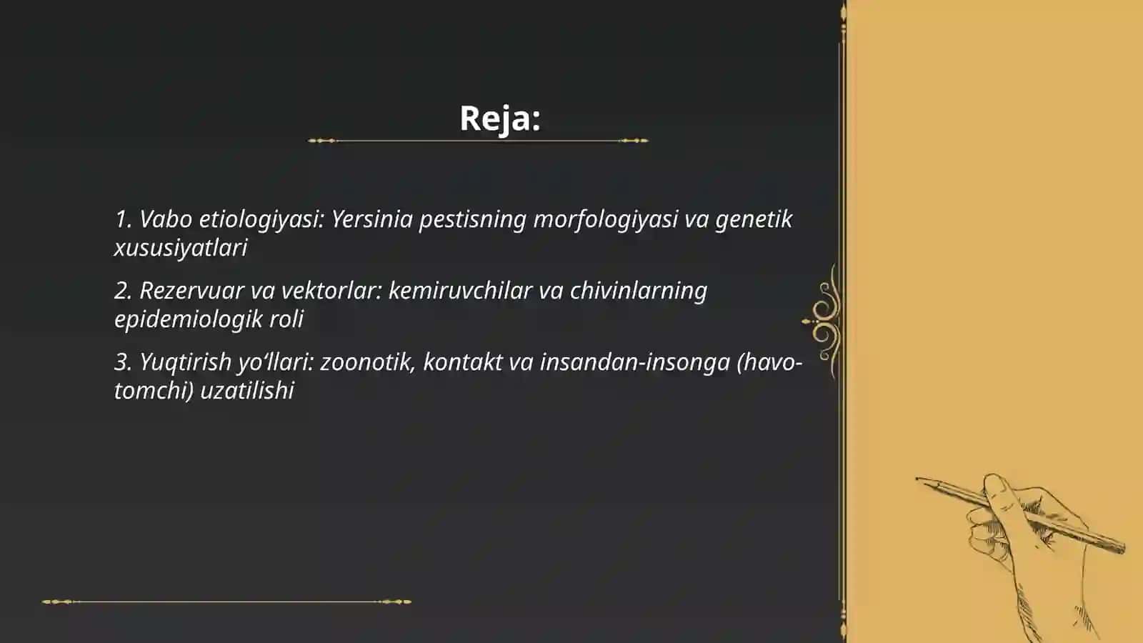 Vabo etiologiyasi epidemiologiyasi Klinikasi Patologiyasi Asoratlari davolash prafilaktikasi 2