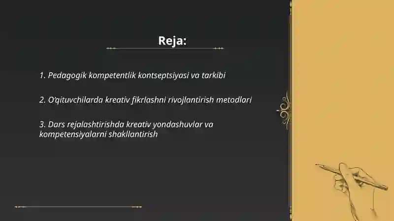Pedagogik kopmpetentlik va kreativlikni shakllantirish 2
