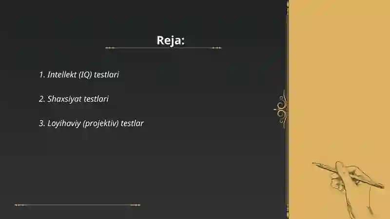 Psixologik test turlari 2