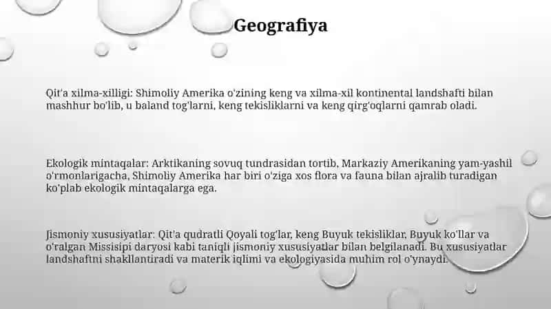 Shimoliy Amerika 2
