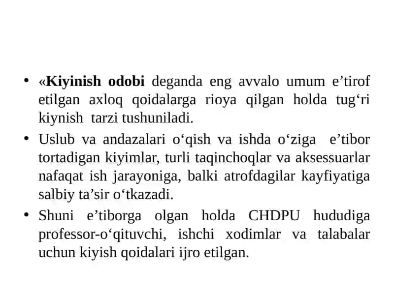 Kiyinish o'qobi 2